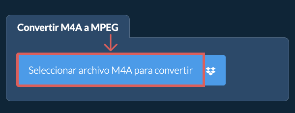 Convertir M4A a MPEG