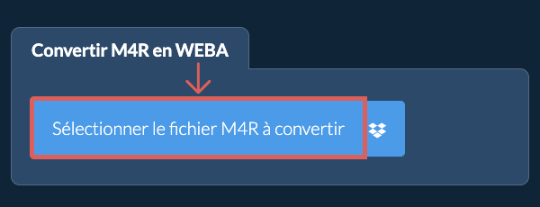Convertir M4R en WEBA
