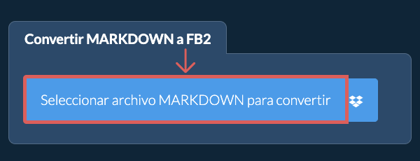 Convertir MARKDOWN a FB2