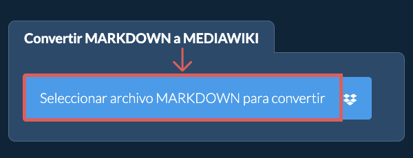 Convertir MARKDOWN a MEDIAWIKI