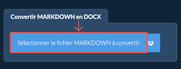 Convertir MARKDOWN en DOCX
