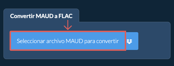 Convertir MAUD a FLAC