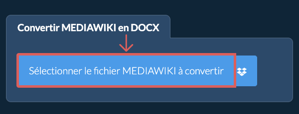 Convertir MEDIAWIKI en DOCX