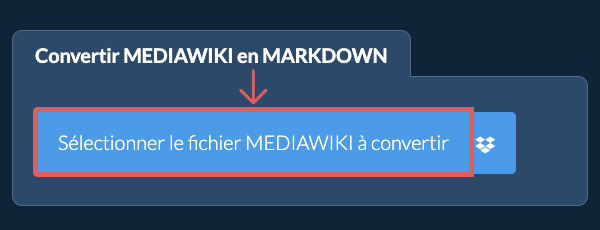 Convertir MEDIAWIKI en MARKDOWN