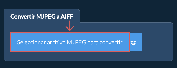Convertir MJPEG a AIFF