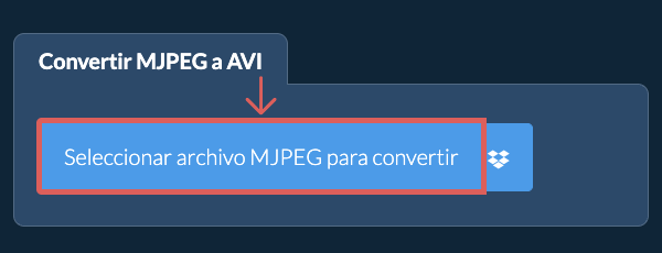 Convertir MJPEG a AVI