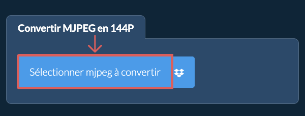 Convertir mjpeg en 144p