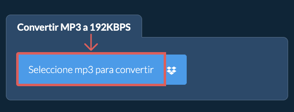 Convertir mp3 a 192kbps