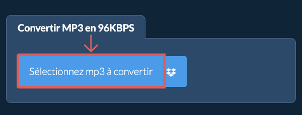 Convertir mp3 en 96kbps