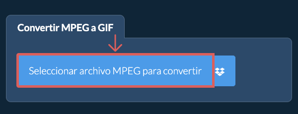 Convertir MPEG a GIF