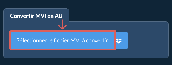 Convertir MVI en AU