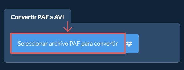 Convertir PAF a AVI