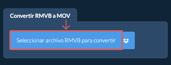 Convertir RMVB a MOV