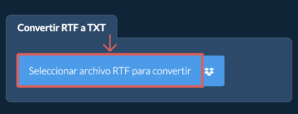 Convertir RTF a TXT