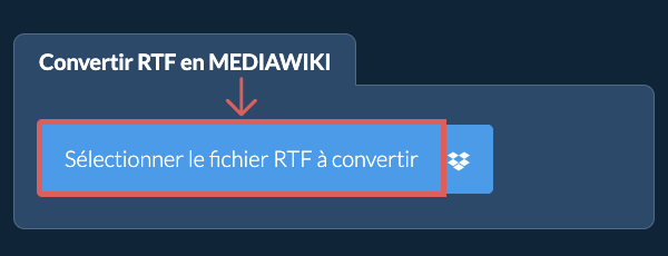 Convertir RTF en MEDIAWIKI