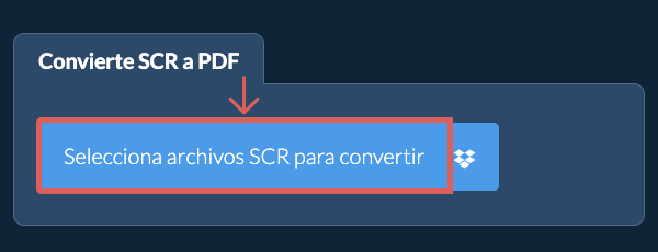 Convierte SCR a PDF