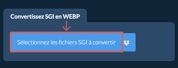Convertissez SGI en WEBP