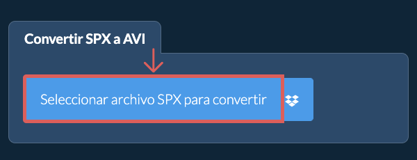 Convertir SPX a AVI