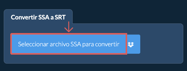 Convertir SSA a SRT