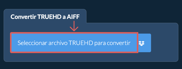 Convertir TRUEHD a AIFF