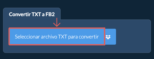 Convertir TXT a FB2