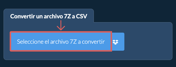 Convertir un archivo 7Z a CSV
