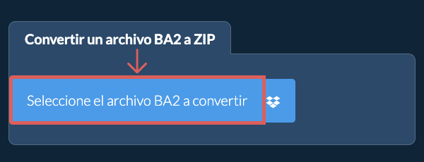 Convertir un archivo BA2 a ZIP