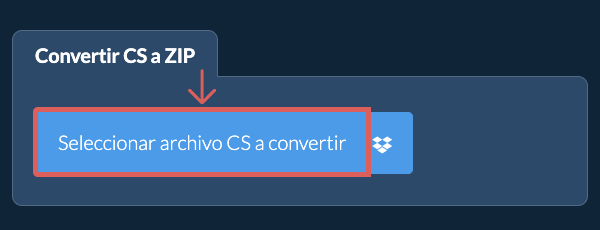 Convertir CS a ZIP