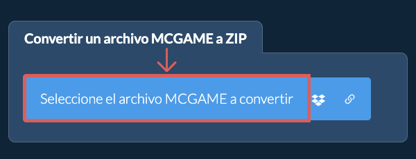 Convertir un archivo MCGAME a ZIP