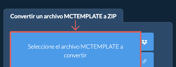 Convertir un archivo MCTEMPLATE a ZIP