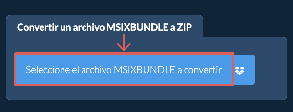 Convertir un archivo MSIXBUNDLE a ZIP