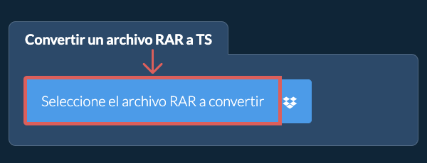 Convertir un archivo RAR a TS