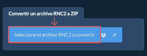 Convertir un archivo RNC2 a ZIP