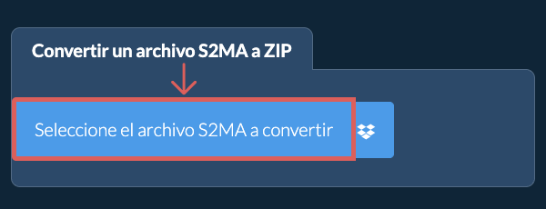 Convertir un archivo S2MA a ZIP