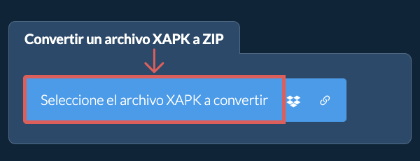 Convertir un archivo XAPK a ZIP