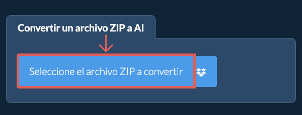 Convertir un archivo ZIP a AI