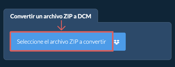 Convertir un archivo ZIP a DCM