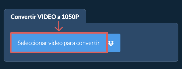 Convertir video a 1050p