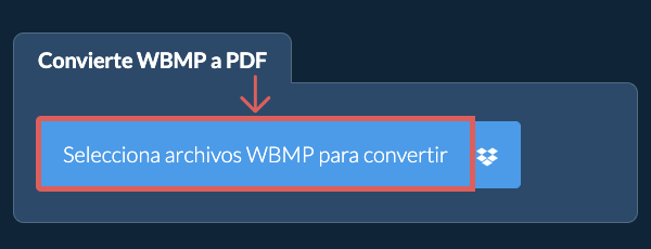 Convierte WBMP a PDF