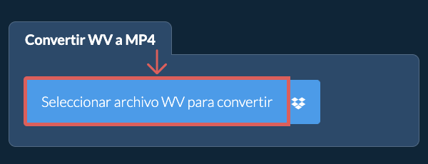 Convertir WV a MP4