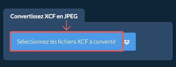 Convertissez XCF en JPEG