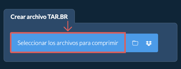 1. Crear archivo TAR.BR