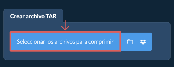 1. Crear archivo TAR