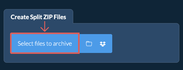 Create Split ZIP Files