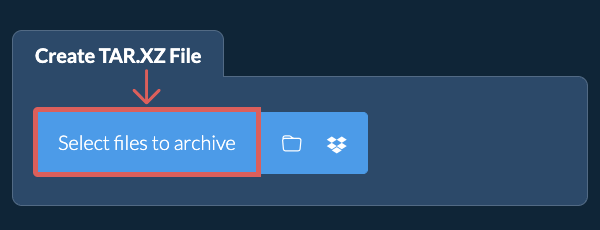 1. Create TAR.XZ File