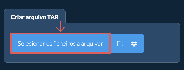 1. Criar arquivo TAR