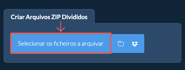 Criar Arquivos ZIP Divididos