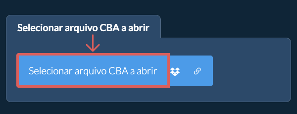Selecionar arquivo CBA a abrir