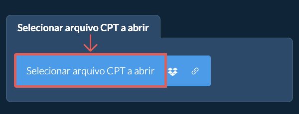 Selecionar arquivo CPT a abrir