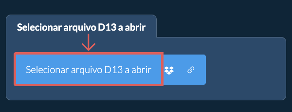 Selecionar arquivo D13 a abrir